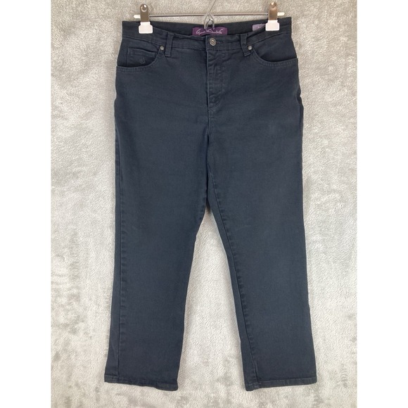 Gloria Vanderbilt Pants - Gloria‎ Vanderbilt Amanda Jeans Size 10P Black Capri Denim Stretch